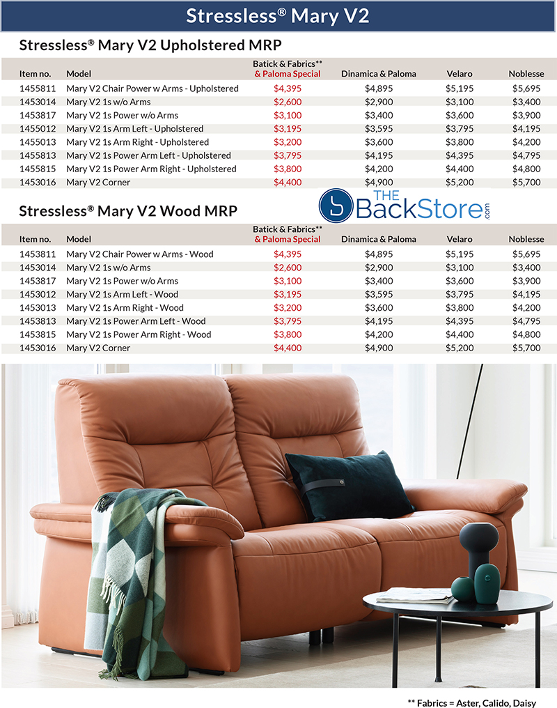 Stressless Mary V2 Sofa Loveseat Sectional by Ekornes