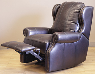 Barcalounger Recliner Bristol II Chair Stetson Bordeaux Top Grain Leather