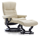 Stressless Nordic Small Recliner Chair and Ottoman by Ekornes